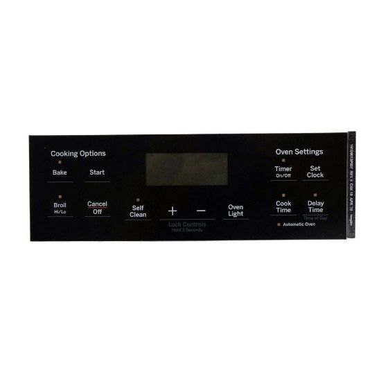 Picture of GE Range Faceplate Graphics (Black) WB07X26647
